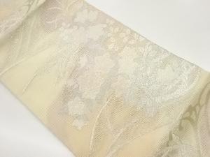 絽秋草模様織出し名古屋帯